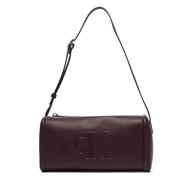 Torebka Calvin Klein Bold Ck Slouchy Shoulder Bag LV04F3894G Brązowy ciemny -
