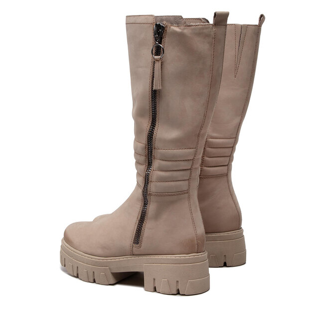 Marco Tozzi Kozačky Marco Tozzi 2-25600-29 Taupe Nubuck 349