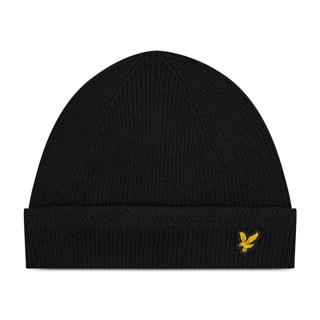 Lyle & Scott Sapka Lyle & Scott Racket Rib Beanie HE305CL True Black 575