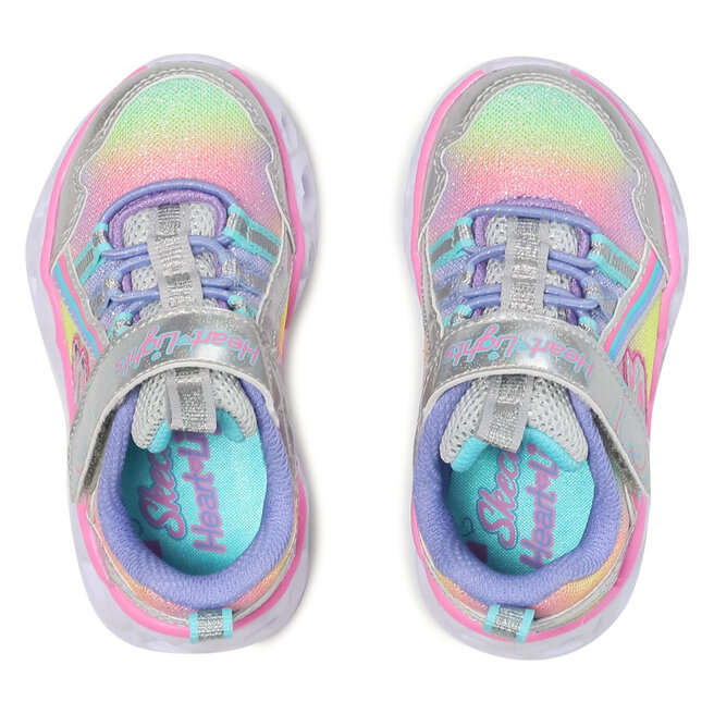 Skechers Sneakersy Skechers Rainbow Lux 302308N/SMLT Silver/Multi