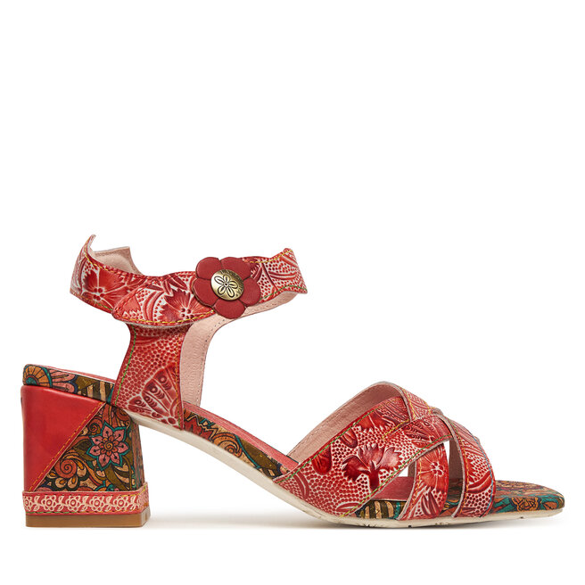 Sandały Laura Vita Jacqueso 03 Czerwony - kobiece