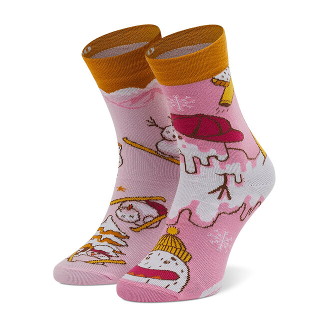 Șosete Înalte Unisex Cup of Sox Snowpetki Różowe Cup