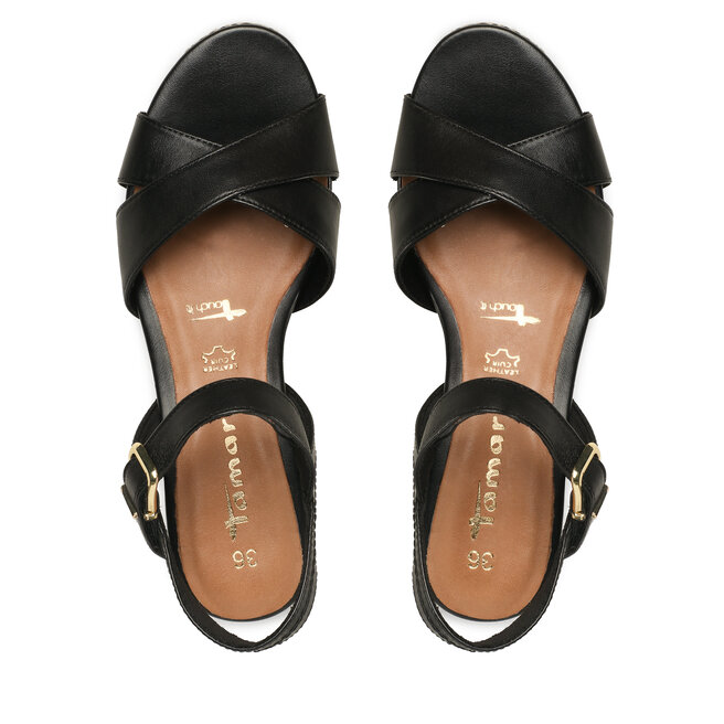 Tamaris Espadrile Tamaris 1-28001-20 Black Leather 003