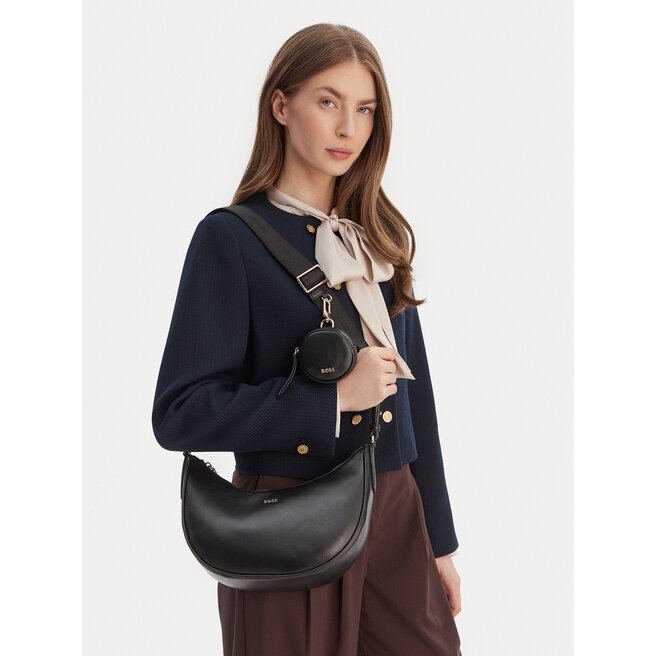 Torebka BOSS Sandy Halfmoon 50558133 Czarny -