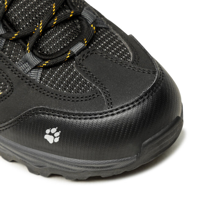 Jack Wolfskin Bakancs Jack Wolfskin Vojo Texapore Mid K 4042181 Black/Burly Yellow