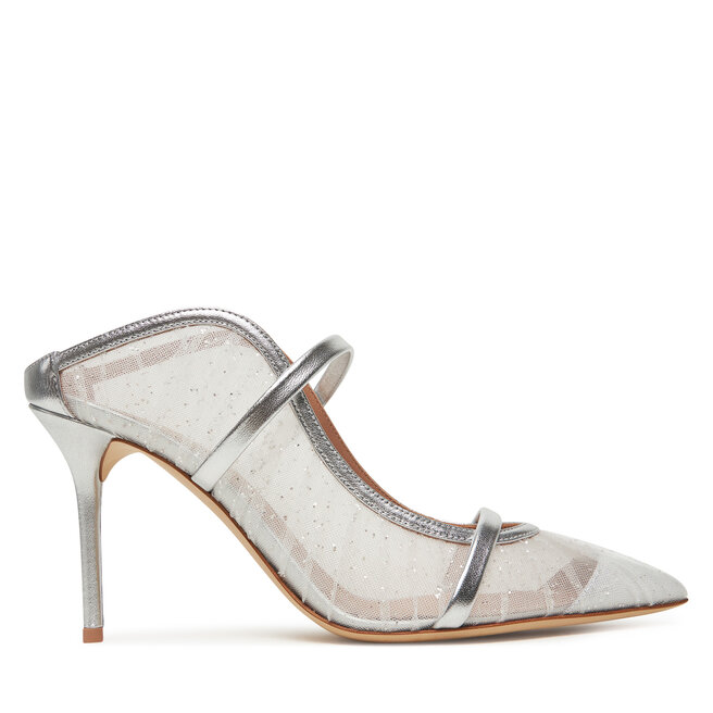 Klapki MALONE SOULIERS Maureen - Srebrny