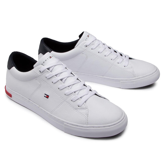 tommy hilfiger essential leather detail vulc