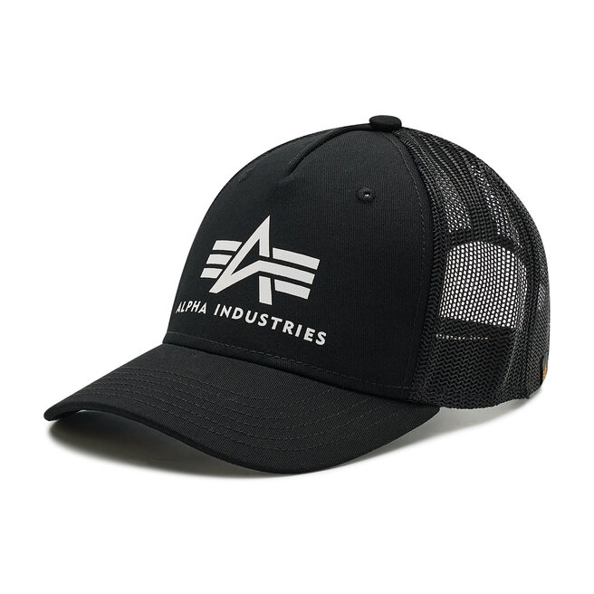 Czapka z daszkiem Alpha Industries Basic Trucker Cap - Czarny