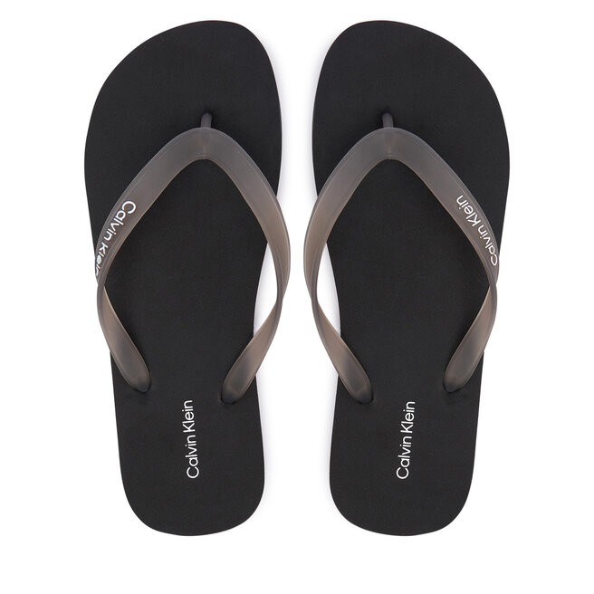 Japonki Calvin Klein Beach Thong Slide HM0HM02105 Czarny -