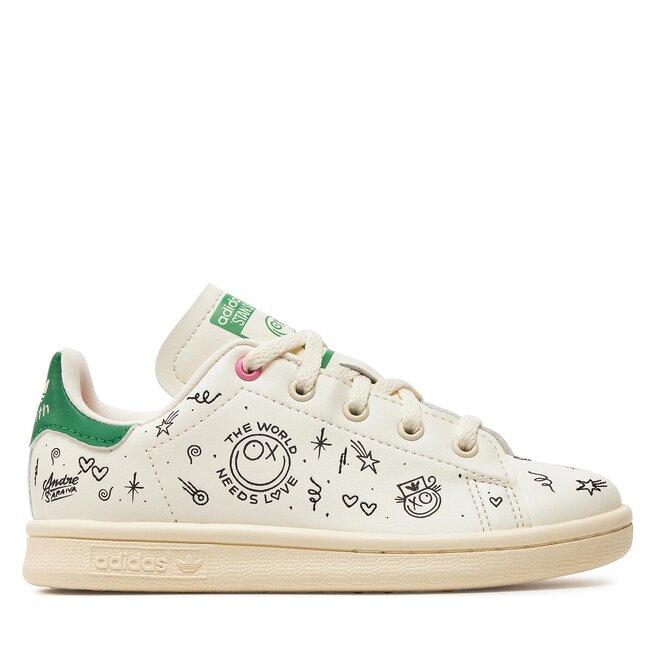 Sneakersy adidas Stan Smith C - Écru