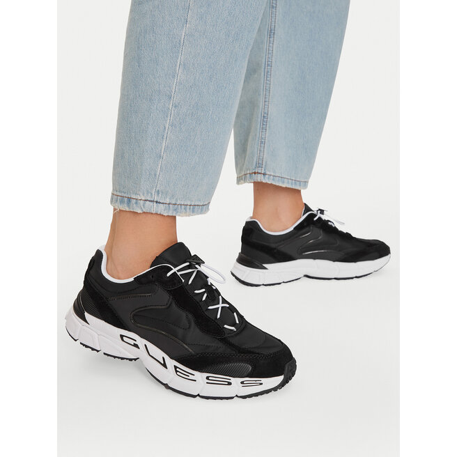 Sneakersy Guess FLTBRZ LEA12 Czarny