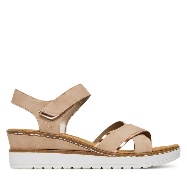 Sandały Rieker V38G9-31 Różowy - kobiece