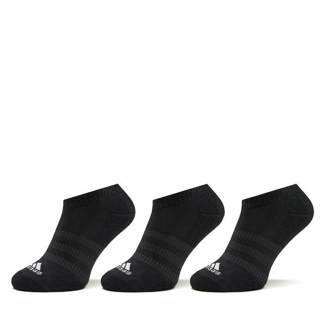 Skarpety stopki unisex adidas Cushioned Low-Cut Socks 3 Pairs - Czarny