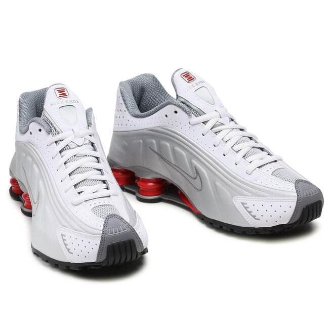 Zapatos Nike Shox R4 100 White/Metallic Silver • Www.zapatos.es