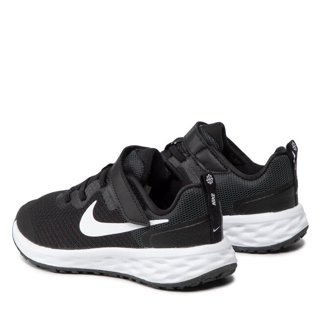 Nike Обувки Nike Revolution 6 Nn (PSV) DD1095 003 Black/White/Dk Smoke Grey