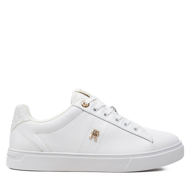 Sneakersy Tommy Hilfiger Elevated Essent Sneaker Monogram - Biały