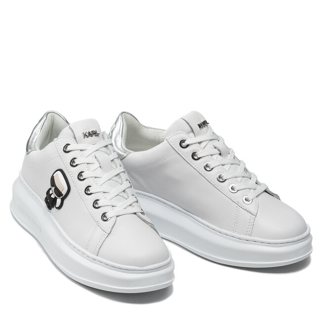 KARL LAGERFELD Sneakers KARL LAGERFELD KL62530 White Lthr W/Silver