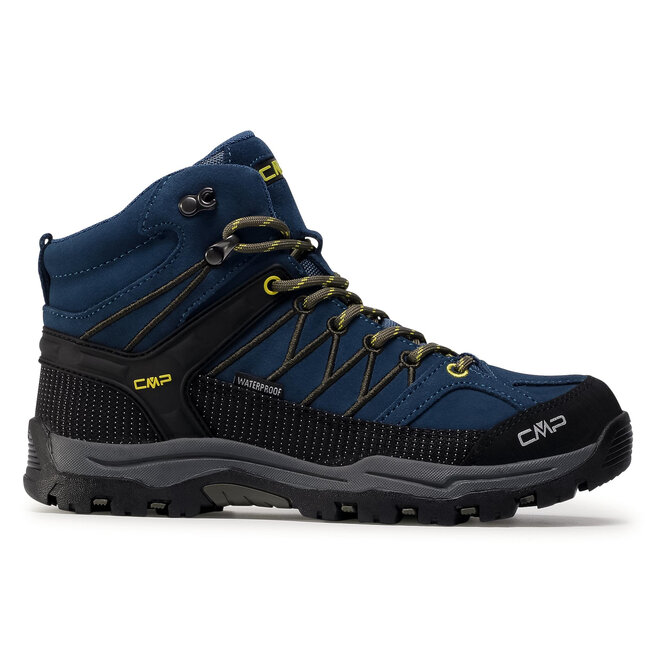CMP Botas de montaña CMP Kids Rigel Mid Trekking Shoe Wp 3Q12944J Blue Ink/Yellow