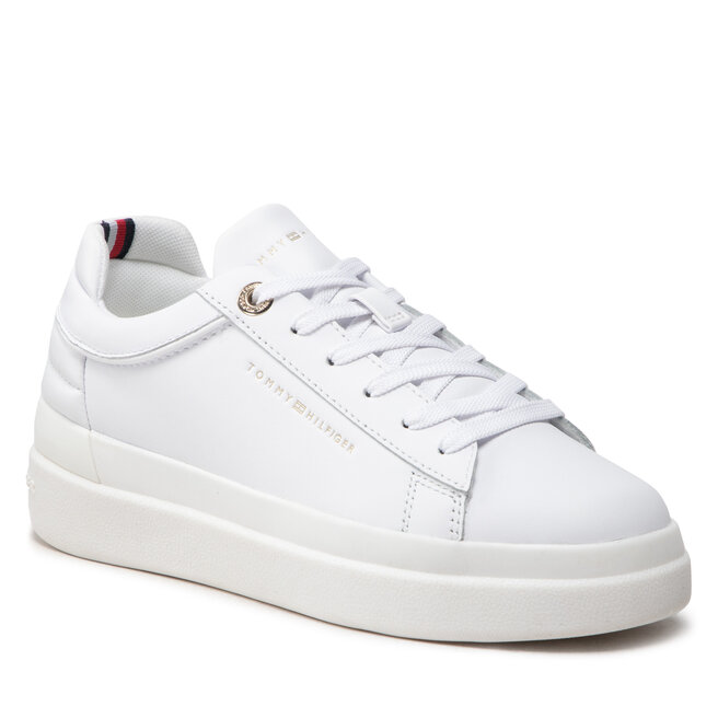 Sneakers Tommy Hilfiger Feminine Elevated Sneaker FW0FW06511 White/Gold 0K6