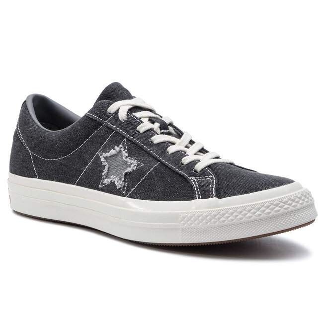 Tennis Converse One Star Ox 164360C Black Mason Egret chaussures