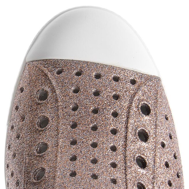 Native Sneakers aus Stoff Native Jefferson Bling 11100112-1241 Metal Bling/Shell White