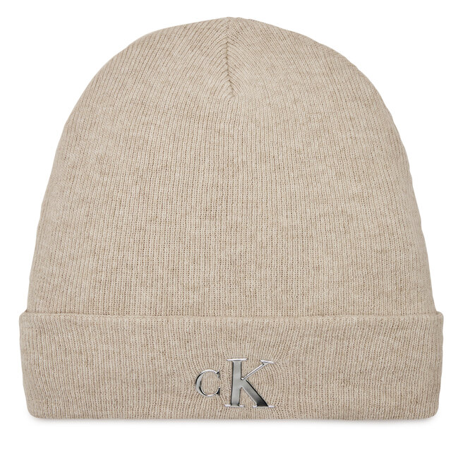 Czapka Calvin Klein Jeans Minimal Monogram Beanie - Szary