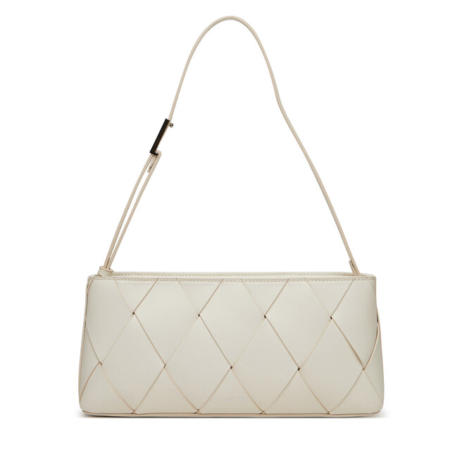Torebka Calvin Klein Ck Woven Elongated Shoulder Bag - Biały