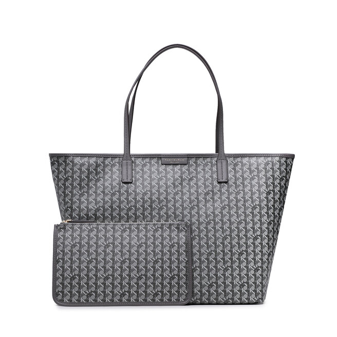 Torebka Tory Burch Basketweave Tote - Szary