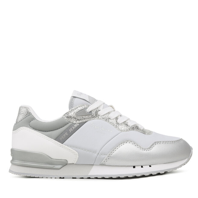 Sneakersy Pepe Jeans London W Albal - Srebrny