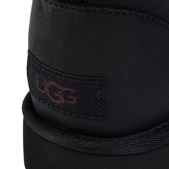 niegowce Ugg W Classic Mini Leather 1016558 Blk eobuwie .pl
