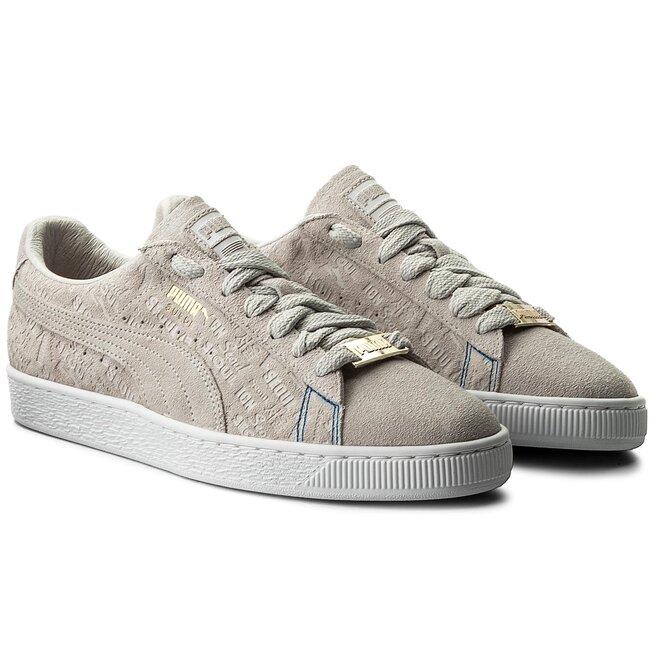 Puma grise suede deals