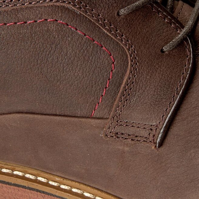 Kotn kov obuv Clarks Newkirk Top 261105727 Dark Brown Nubuck