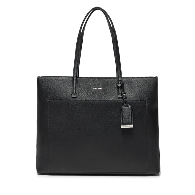 Torebka Calvin Klein Ck Must Medium Shopper_Caviar - Czarny