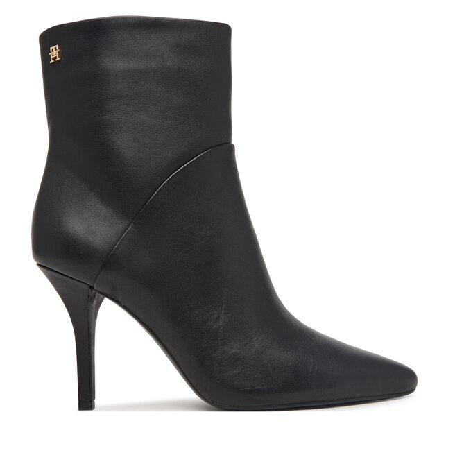 Botki Tommy Hilfiger High Heel Clean Ankle Boot FW0FW09624 Czarny