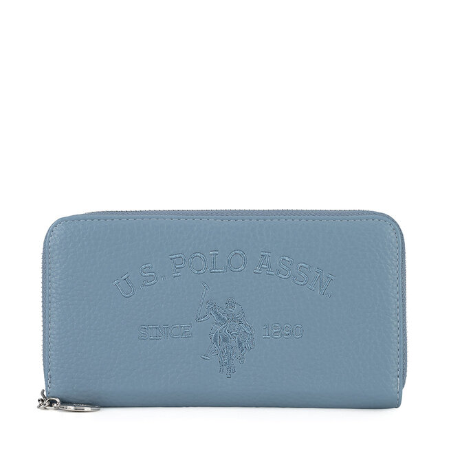 Duży Portfel Damski U.S. Polo Assn. - Niebieski
