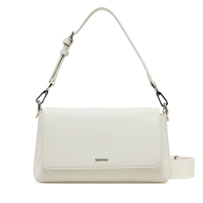 Torebka Calvin Klein Ck Must Convertible Shoulder Bag - Écru