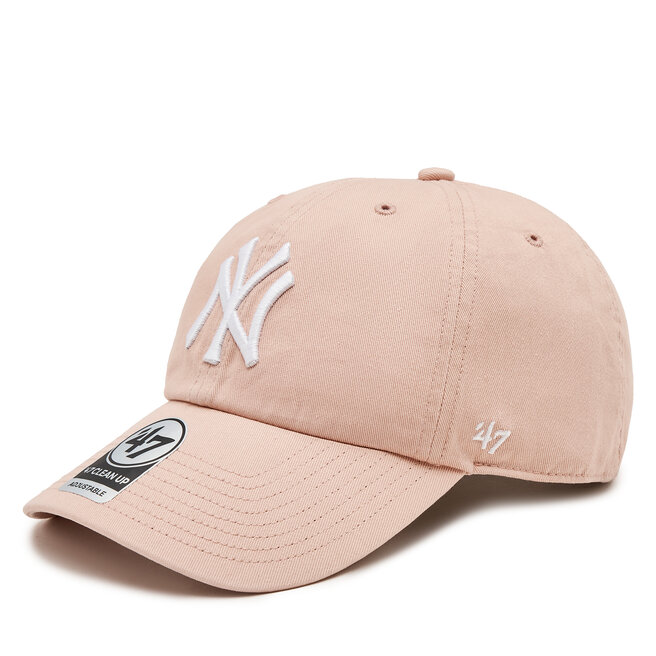 Czapka z daszkiem 47 Brand Mlb New York Yankees '47 Clean Up W/ No Loop Label - Pomarańczowy