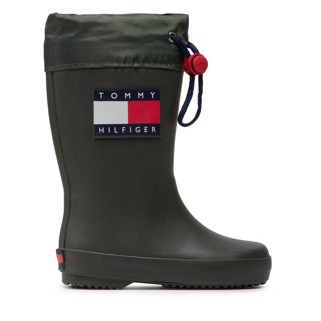 Tommy Hilfiger Gumicsizma Tommy Hilfiger Rain Boot T3X6-30766-0047 M Military Green