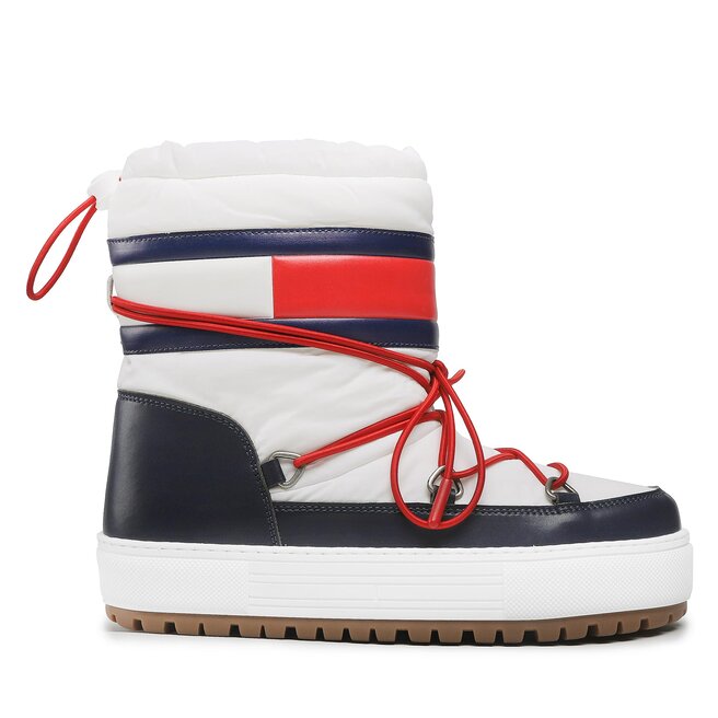 Tommy Jeans Апрески Tommy Jeans Snowboot Low EN0EN02162 Red White Blue 0K4