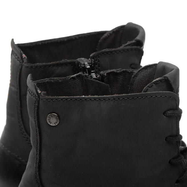 Jack&Jones Kozačky Jack&Jones Jfworca Leather 12159497 Anthracite