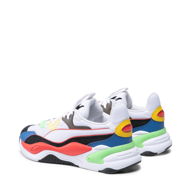 puma white poppy red