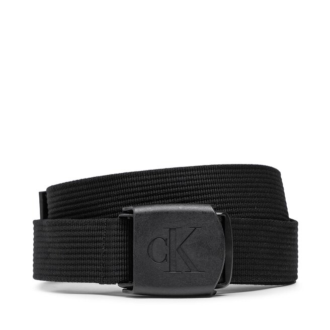 Curea pentru Bărbați Calvin Klein Jeans Logo Plaque Webbing Belt K50K510160 BDS