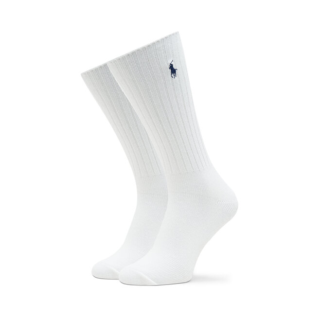 Skarpety Wysokie Męskie Polo Ralph Lauren - Biały