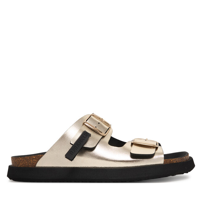 Klapki D.Franklin DFSH407009 Złoty -