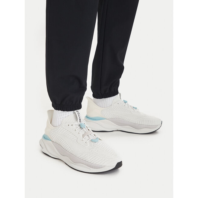 Sneakersy Clarks Pace Rise 26187374 Biały - męskie