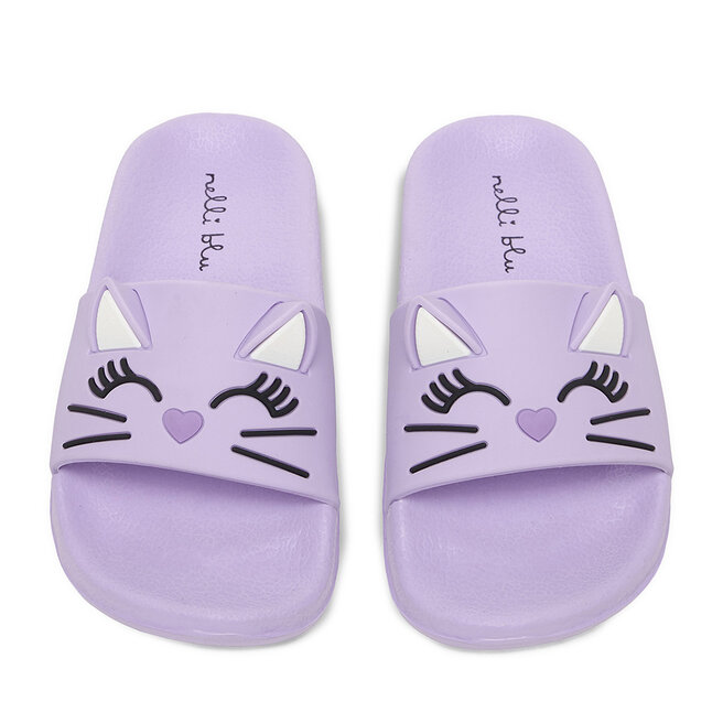 Klapki Nelli Blu P3040014K Fioletowy -