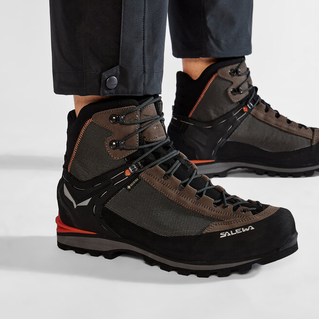 Salewa Trekingová obuv Salewa Ms Crow Gtx GORE-TEX 7512 Wallnut/Fluo Orange