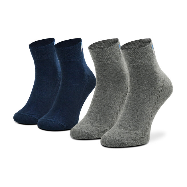 Σετ 2 ζευγάρια κοντές κάλτσες unisex Levi's® 701218213 Blue Combo