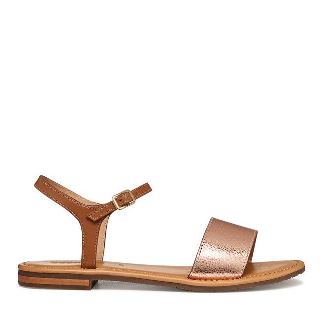 Sandały Geox D Sozy S D55LXJ 0N6KF CH85F Brązowy - kobiece