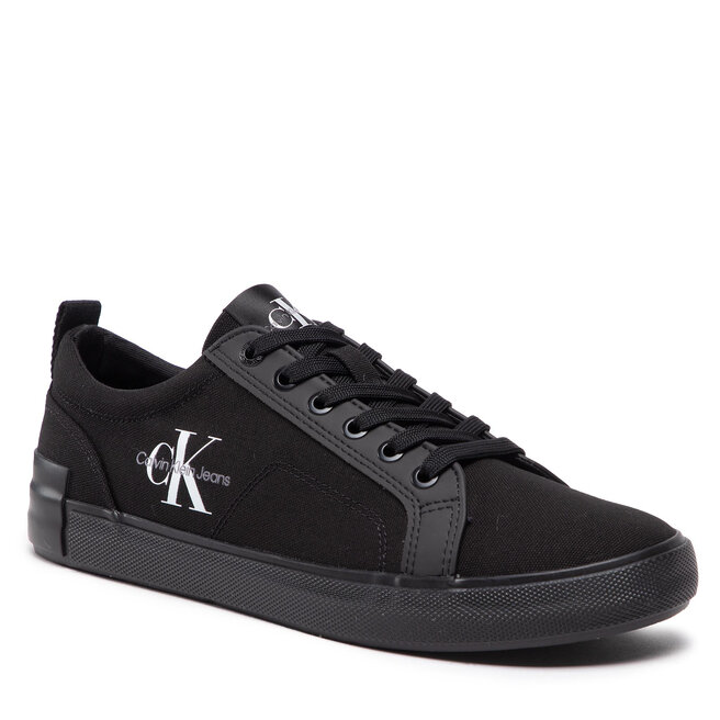 Teniși Calvin Klein Jeans New Vulcanized Laceup Low Ess YM0YM00410 Triple Black 0GL